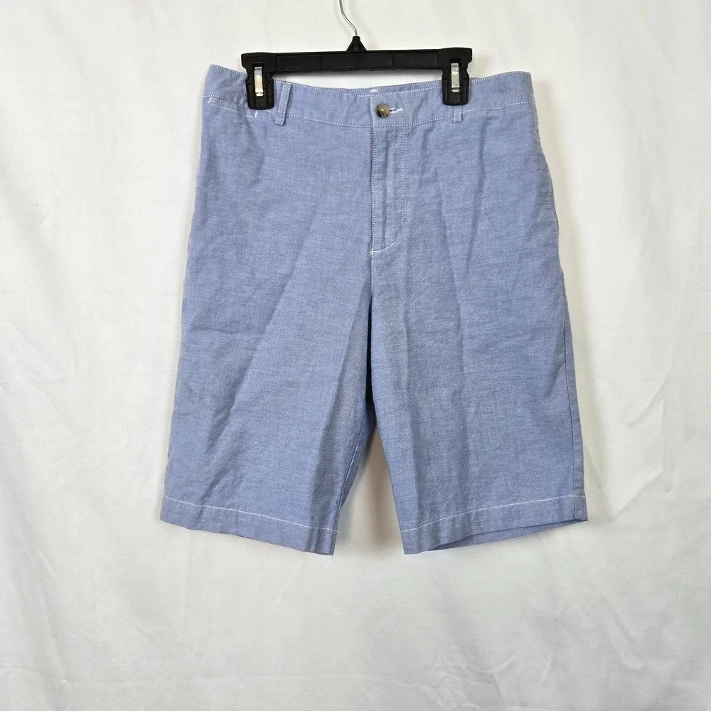 Polo‎ Ralph Lauren Boys Blue Chambray Preppy Classic Chino Shorts 18 Minimalist